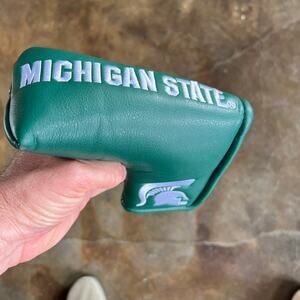 Michigan State Spartans Golf Putter Cover Magnetic Close